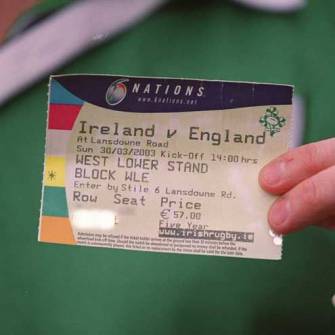 Six Nations Ticket Warning