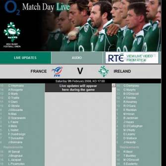 MatchDay Live On IrishRugby.ie