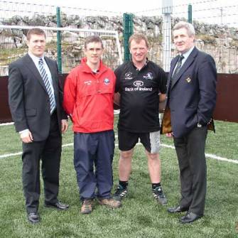 IRFU President Visits An Ghaeltacht RFC