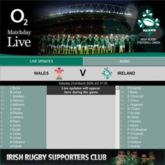 O2 MatchDay Live: Wales v Ireland