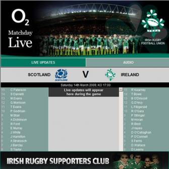 O2 MatchDay Live: Scotland v Ireland