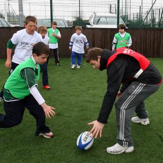 In Pics: Brian O’Driscoll Coaching Kids At Ashbourne RFC