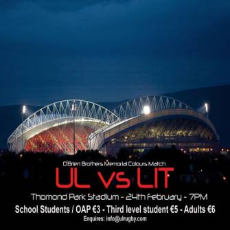 Limerick Colours Match To Light Up Thomond Park