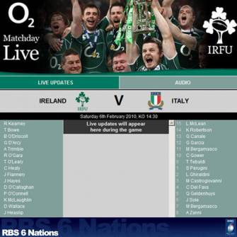 O2 MatchDay Live: Ireland v Italy