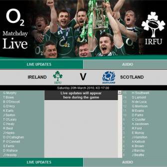 O2 MatchDay Live: Ireland v Scotland