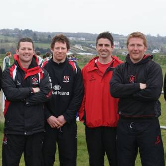 Ulster Staff Visit Donegal Community Rugby Project