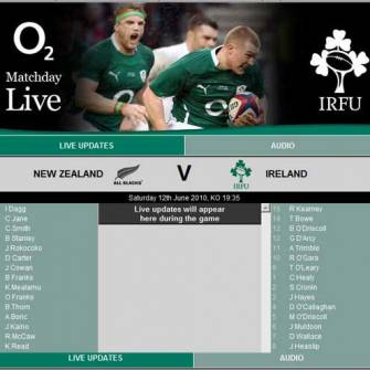 O2 MatchDay Live: New Zealand v Ireland