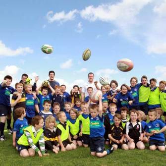 Leinster Players Visit Summer Camps