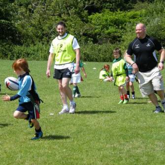Connacht Players Visit Summer Camp