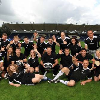 D’Arcy And Horgan Tackle Guinness Training Day