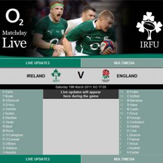 O2 MatchDay Live: Ireland v England
