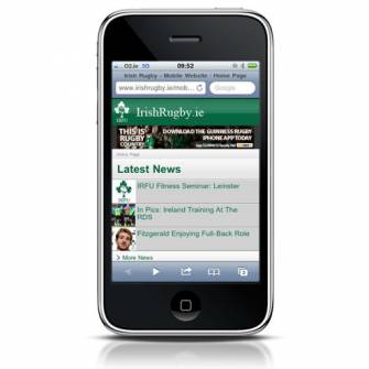 New IrishRugby.ie Mobile Site