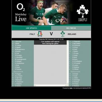O2 MatchDay Live: Italy v Ireland