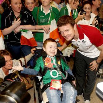 Warm Reception As Ireland Players Arrive Home