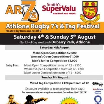 Buccanneers To Host Athlone 7s
