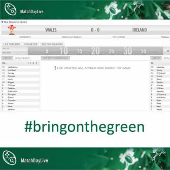 O2 MatchDay Live: Wales v Ireland