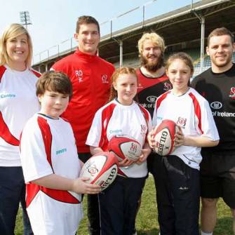 Ulster Stars Kick Off Centra Summer Camps