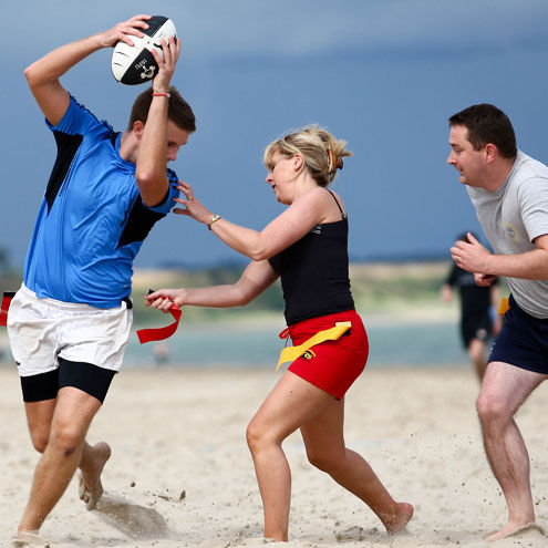 IRFU Beach Tag Gets Underway At Strandhill