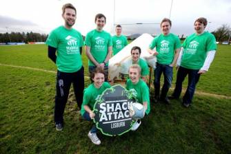 Ballynahinch Line Out With Habitat NI To End Poverty Housing