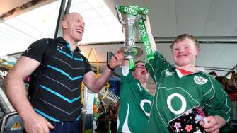 In Pics: RBS 6 Nations Champions Touch Down In Dublin