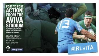 IRFU Live Blog: Ireland v Italy