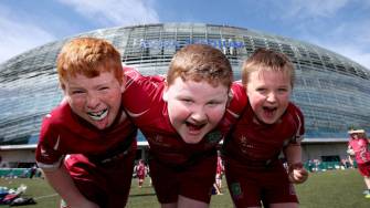 Sun Shines On Aviva Mini Rugby Festival