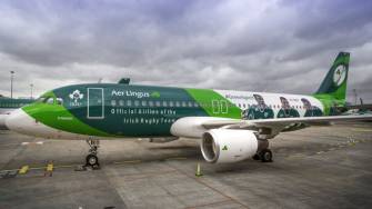 Aer Lingus Unveils Its New IRFU Aircraft Livery