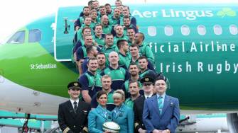 In Pics: Ireland Depart For Rugby World Cup On ‘Green Spirit’