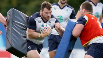 In Pics: Ireland Training At Newport High School