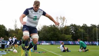 In Pics: Ireland Training At Newport High School