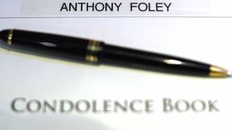 IRFU Open Book Of Condolence For Anthony Foley