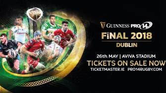 Tickets On Sale For 2018 GUINNESS PRO14 Final At Aviva Stadium