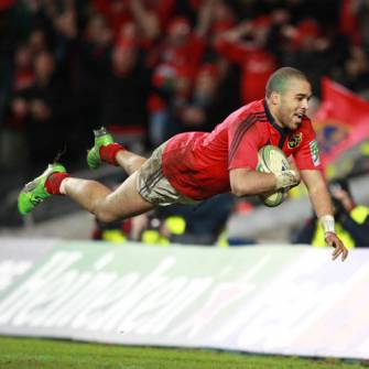 Zebo Hat-Trick Helps Munster Storm Past Saints