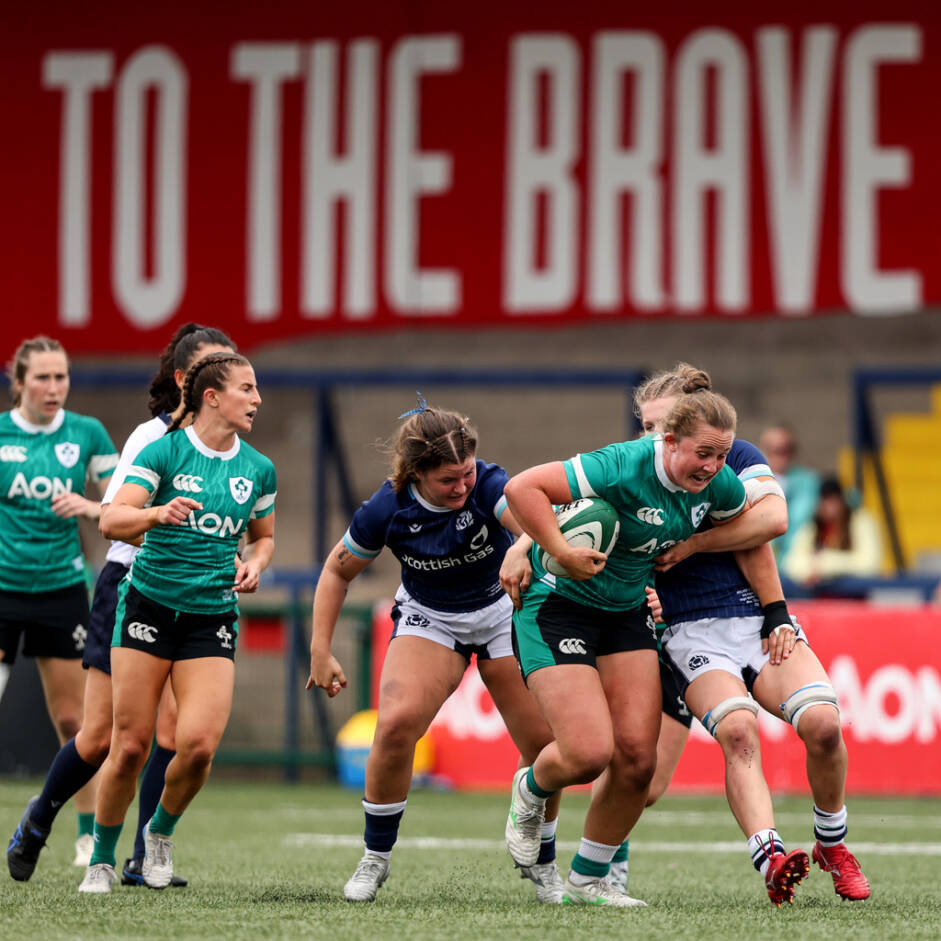 Enya Breen is tackled by Rachel McLachlan 2/8/2025