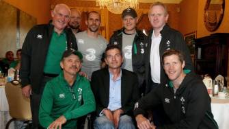 Ireland Players & Coaches Meet Joost Van Der Westhuizen, Shelbourne Hotel, Friday, November 7, 2014
