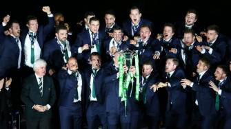 Ireland Post-Match Celebrations & RBS 6 Nations Trophy Presentation, BT Murrayfield, Saturday, March 21, 2015