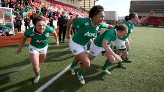 Ireland Women’s Post-Match Celebrations & RBS 6 Nations Trophy Presentation, Broadwood Stadium, Sunday, March 22, 2015