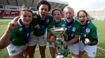 Ireland Women’s Post-Match Celebrations & RBS 6 Nations Trophy Presentation, Broadwood Stadium, Sunday, March 22, 2015