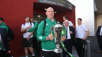 Ireland Squad’s Homecoming At Dublin Airport, Sunday, March 22, 2015