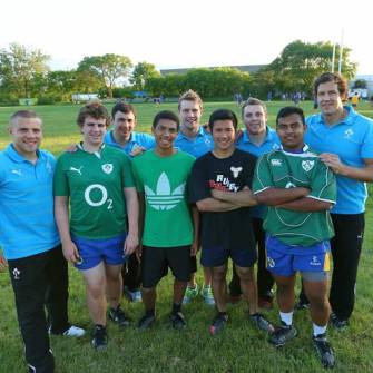 Ireland Players Visit Balmy Beach Rugby Club, Toronto, Canada, Tuesday, June 11, 2013