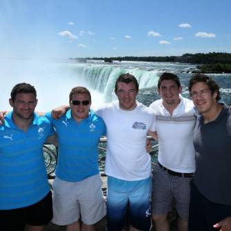 Ireland Players Visit Niagara Falls, Ontario, Canada, Wednesday, June 12, 2013