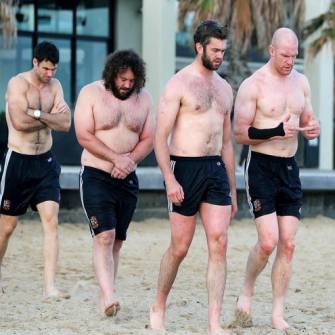 British & Irish Lions’ Recovery Session, St Kilda Beach, St. Kilda, Australia, Monday, June 24, 2013