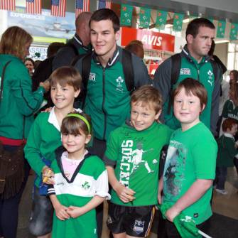 Ireland Squad’s Arrival In New Plymouth/Welcome In Waitara, New Zealand, Thursday, September 8, 2011