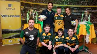 Aviva Irish Schools Rugby Festival Meet & Greet With Kevin McLaughlin & Jenny Murphy, Sunday, October 11, 2015
