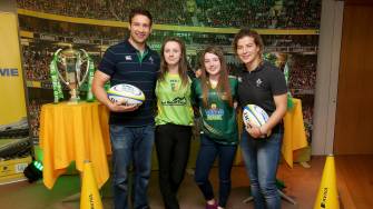 Aviva Irish Schools Rugby Festival Meet & Greet With Kevin McLaughlin & Jenny Murphy, Sunday, October 11, 2015