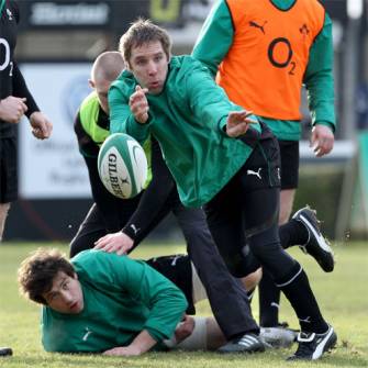Ireland Squad Training At The RDS, Monday, February 1, 2010