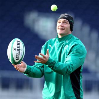 Ireland Squad Training At The RDS, Monday, February 1, 2010