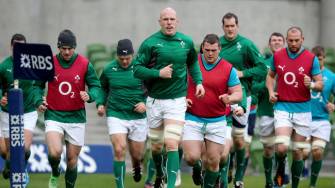 Ireland Captain’s Run Session At The Aviva Stadium, Saturday, February 1, 2014