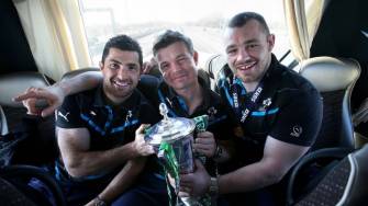 RBS 6 Nations Champions Fly Home To Dublin Airport, Sunday, March 16, 2014