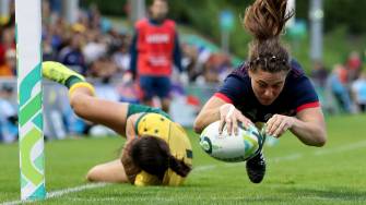 WRWC 2017: France Women 48 Australia Women 0, UCD Bowl, Sunday, August 13, 2017